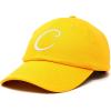 imageDALIX Initial Hat Letter C Womens Baseball Cap Monogram Cursive EmbroiderGold