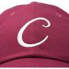 imageDALIX Initial Hat Letter C Womens Baseball Cap Monogram Cursive EmbroiderMaroon