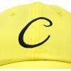 imageDALIX Initial Hat Letter C Womens Baseball Cap Monogram Cursive EmbroiderMinion Yellow