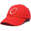 imageDALIX Initial Hat Letter C Womens Baseball Cap Monogram Cursive EmbroiderRed