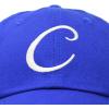 imageDALIX Initial Hat Letter C Womens Baseball Cap Monogram Cursive EmbroiderRoyal Blue