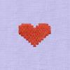 imageDALIX Pixel Heart Embroidered Lightweight Relaxed Jersey Tee Summer Cute Love WomensDark Lavender