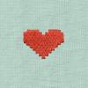 imageDALIX Pixel Heart Embroidered Lightweight Relaxed Jersey Tee Summer Cute Love WomensDusty Blue