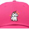 imageAdorable Unicorn Bunny Hat Womens Embroidered Baseball CapHot Pink