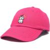 imageAdorable Unicorn Bunny Hat Womens Embroidered Baseball CapHot Pink