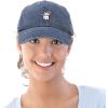 imageAdorable Unicorn Bunny Hat Womens Embroidered Baseball CapWashed Navy Blue