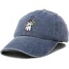 imageAdorable Unicorn Bunny Hat Womens Embroidered Baseball CapWashed Navy Blue