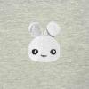 imageAnimals Cute Bunny TShirt Womens Embroidered ShirtHeather Gray