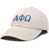 imageDALIX Alpha Phi Omega Greek Letters Ball Cap Embroidered HatBeige