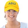 imageDALIX Alpha Phi Omega Greek Letters Ball Cap Embroidered HatGold