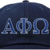 imageDALIX Alpha Phi Omega Greek Letters Ball Cap Embroidered HatNavy Blue