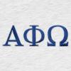 imageDALIX Alpha Phi Omega Greek Letters TShirt Mens Embroidered Fraternity ShirtAsh Gray