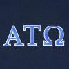 imageDALIX Alpha Tau Omega Greek Letters TShirt Mens Embroidered Fraternity ShirtNavy Blue