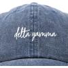 imageDALIX Delta Gamma Cursive Fraternity Hat Womens Embroidered CapWashed Navy Blue