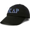 imageDALIX Kappa Delta Rho Greek Letters Ball Cap Embroidered Fraternity HatBlack