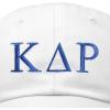 imageDALIX Kappa Delta Rho Greek Letters Ball Cap Embroidered Fraternity HatWhite