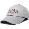 imageDALIX Lambda Theta Alpha Greek Letters Hat Womens Embroidered Baseball CapGray