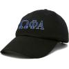 imageDALIX Omega Phi Alpha Greek Letters Hat Womens Embroidered Baseball CapBlack