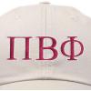 imageDALIX Pi Beta Phi Greek Letters Hat Womens Embroidered Baseball CapBeige