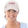 imageDALIX Pi Beta Phi Greek Letters Hat Womens Embroidered Baseball CapBeige