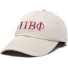 imageDALIX Pi Beta Phi Greek Letters Hat Womens Embroidered Baseball CapBeige