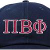 imageDALIX Pi Beta Phi Greek Letters Hat Womens Embroidered Baseball CapNavy Blue