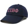 imageDALIX Pi Beta Phi Greek Letters Hat Womens Embroidered Baseball CapNavy Blue