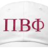 imageDALIX Pi Beta Phi Greek Letters Hat Womens Embroidered Baseball CapWhite