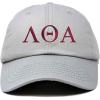 imageDALIX Lambda Theta Alpha Greek Letters Hat Womens Embroidered Baseball CapGray