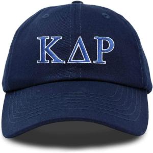imageDALIX Kappa Delta Rho Greek Letters Ball Cap Embroidered Fraternity HatNavy Blue