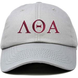 imageDALIX Lambda Theta Alpha Greek Letters Hat Womens Embroidered Baseball CapGray