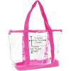 imageDALIX Clear Shopping Bag Security Work Tote Shoulder Bag Womens HandbagHot Pink