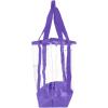 imageDALIX Clear Shopping Bag Security Work Tote Shoulder Bag Womens HandbagPurple