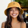 imageDALIX Coffee Martini Cotton Bucket Hat Lightweight Outdoor Travel Beach Everyday WomensGolden Cream