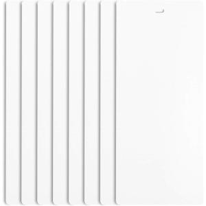 imageDalix PVC Vertical Blind Replacement Slat 82 12 X 3 12 8 Pack White