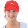 imageChristmas Santa Hat On A Cap Womens Embroidered BallcapRed