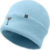imageDALIX Coffee Martini Embroidered Beanie Food Warm Winter Knit Hat WomenBaby Blue
