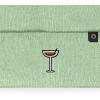 imageDALIX Coffee Martini Embroidered Beanie Food Warm Winter Knit Hat WomenLight Green