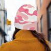 imageDALIX Coffee Martini Embroidered Beanie Food Warm Winter Knit Hat WomenPink Camo