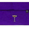 imageDALIX Coffee Martini Embroidered Beanie Food Warm Winter Knit Hat WomenPurple