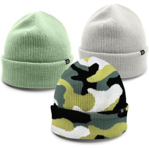 imageDALIX Beanie Soft Knit 3 Pack Stretch Skully Warm Winter SkiColor 12