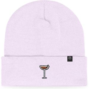 imageDALIX Coffee Martini Embroidered Beanie Food Warm Winter Knit Hat WomenLavender