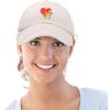 imageDALIX Heart Cute Sloth Hat Womens Embroidered Baseball CapBeige