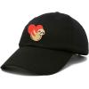 imageDALIX Heart Cute Sloth Hat Womens Embroidered Baseball CapBlack