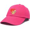 imageDALIX Heart Cute Sloth Hat Womens Embroidered Baseball CapHot Pink