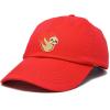 imageDALIX Heart Cute Sloth Hat Womens Embroidered Baseball CapRed