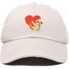 imageDALIX Heart Cute Sloth Hat Womens Embroidered Baseball CapBeige