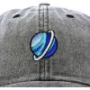 image:imageDALIX Embroidered Uranus Baseball Cap Cotton Dad Hat MenWashed Black