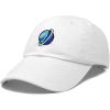image:imageDALIX Embroidered Uranus Baseball Cap Cotton Dad Hat MenWhite