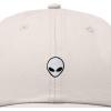 image:imageDALIX Lil Alien Embroidered Cotton Cap Outdoor Space Nature Dad Hat MensBeige
